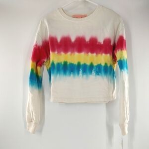 Colorful Tie-Dye Long Sleeve Top Junior Size M